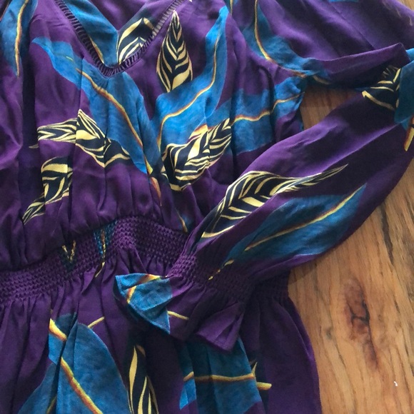 Anthropologie Farm Rio Jennifer Feather Blouse - Picture 5 of 5